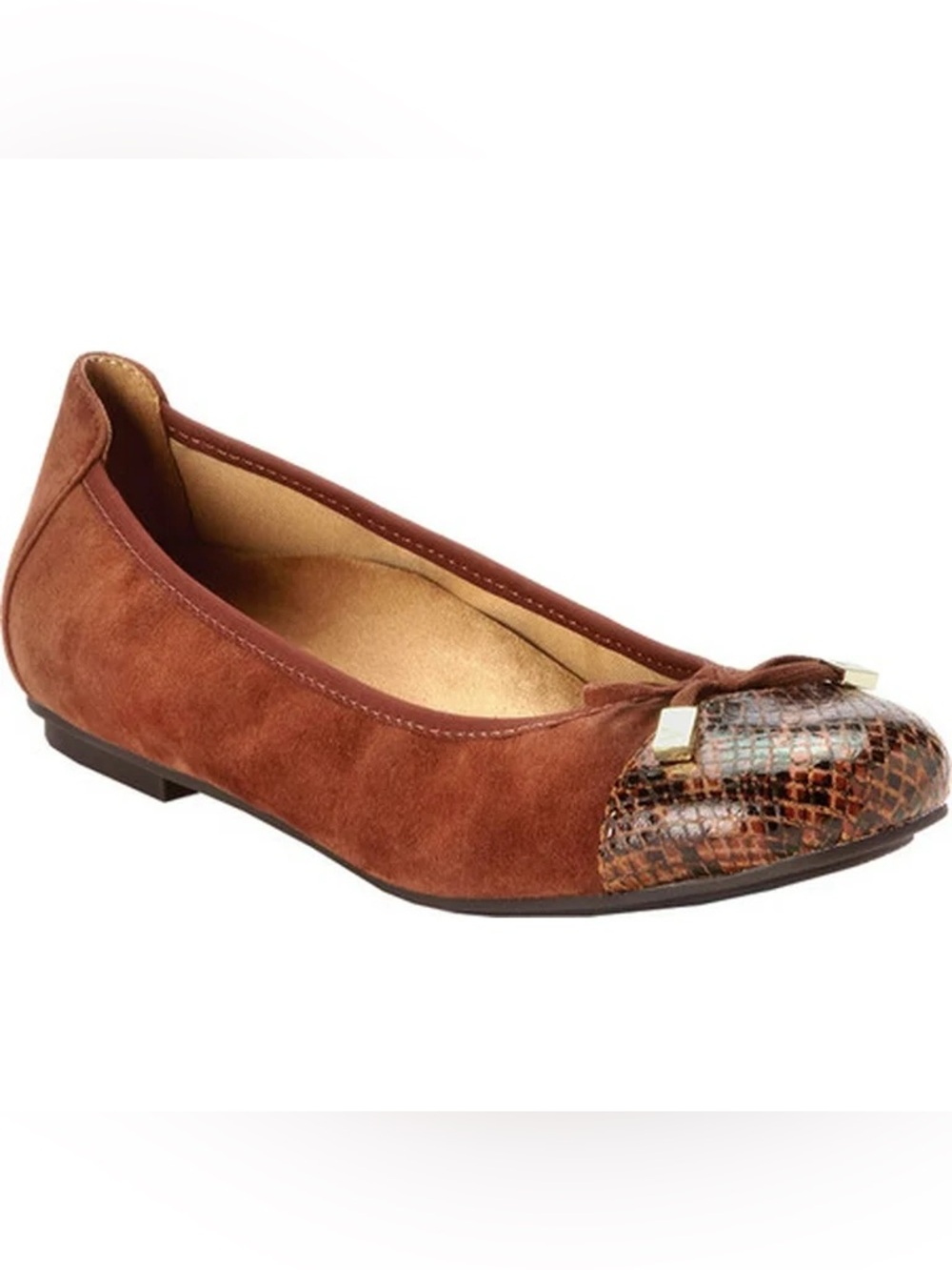 VIONIC | Brown Minna Ballet Flat 6.5